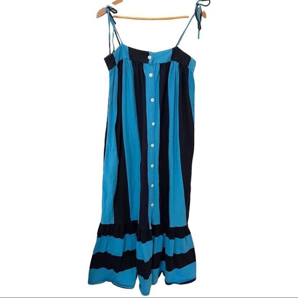 M.D.S. stripes Blue Dress - Picture 4 of 10